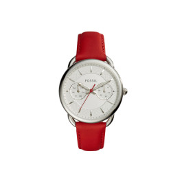 Watch strap Fossil ES4122 Leather Red 16mm